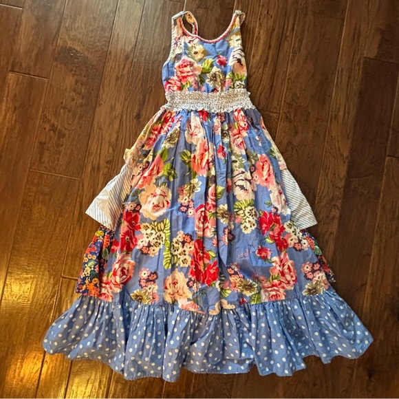 Matilda Jane Other - Big Girls 12 Matilda Jane Floral Blue and Pink Kids Dress